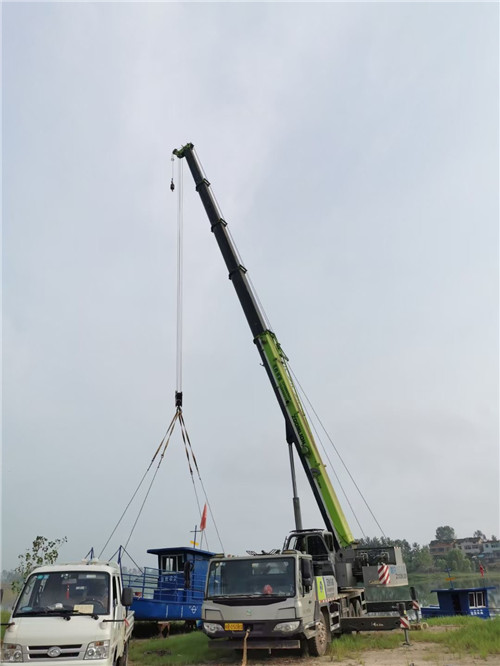 阜南县桥梁建设吊装案例